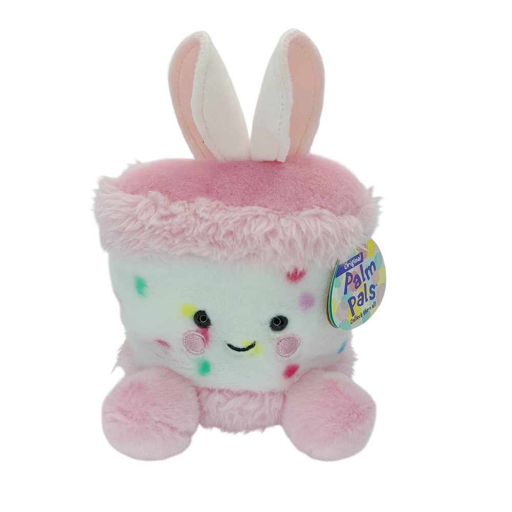 Aurora Palm Pals Bubbi Bunny Cake Plush Pink Seasonal Cupcake 5 inch 82227